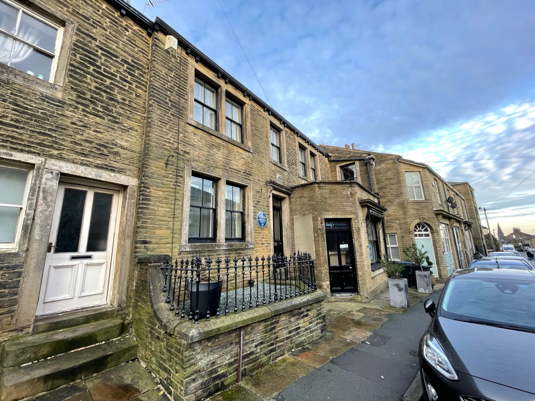 External view of the Grade II listed Brontë Birthplace