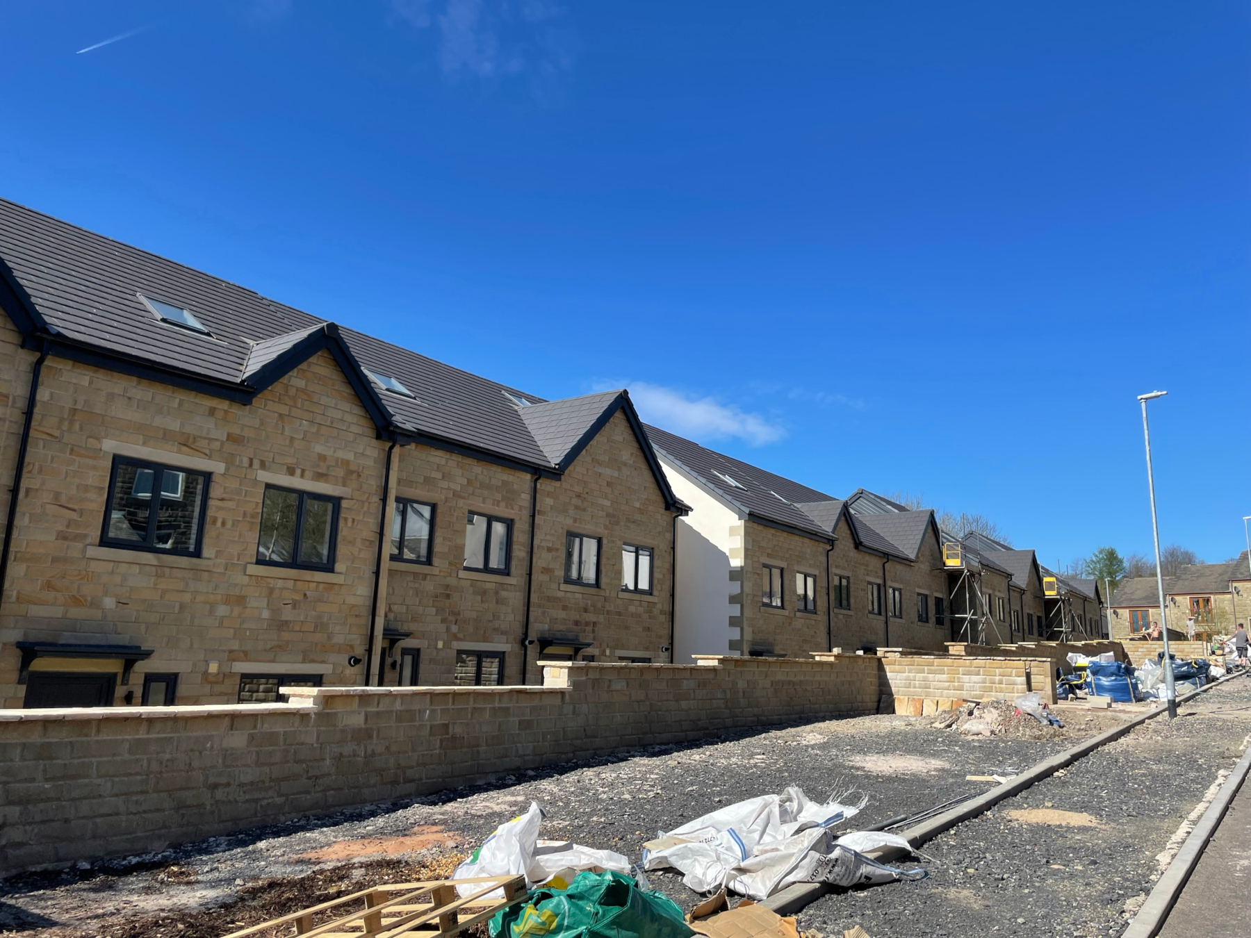 View of finished Hutch Bank View development