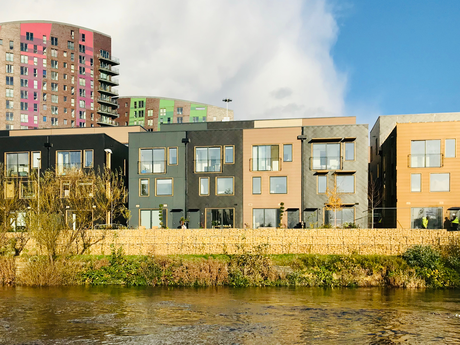 Modern modular terraced housing