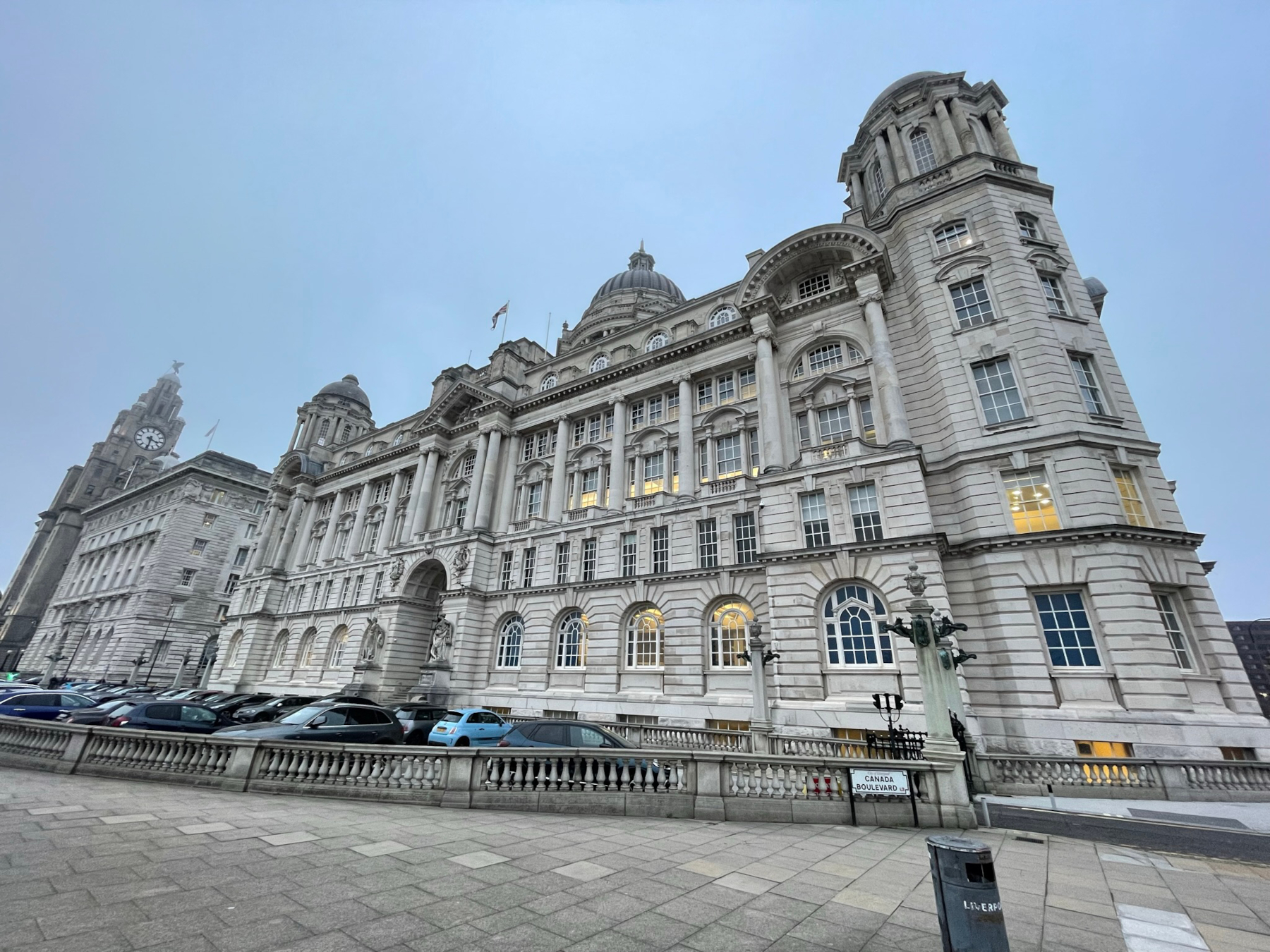 External façade of the Port of Liverpool Building