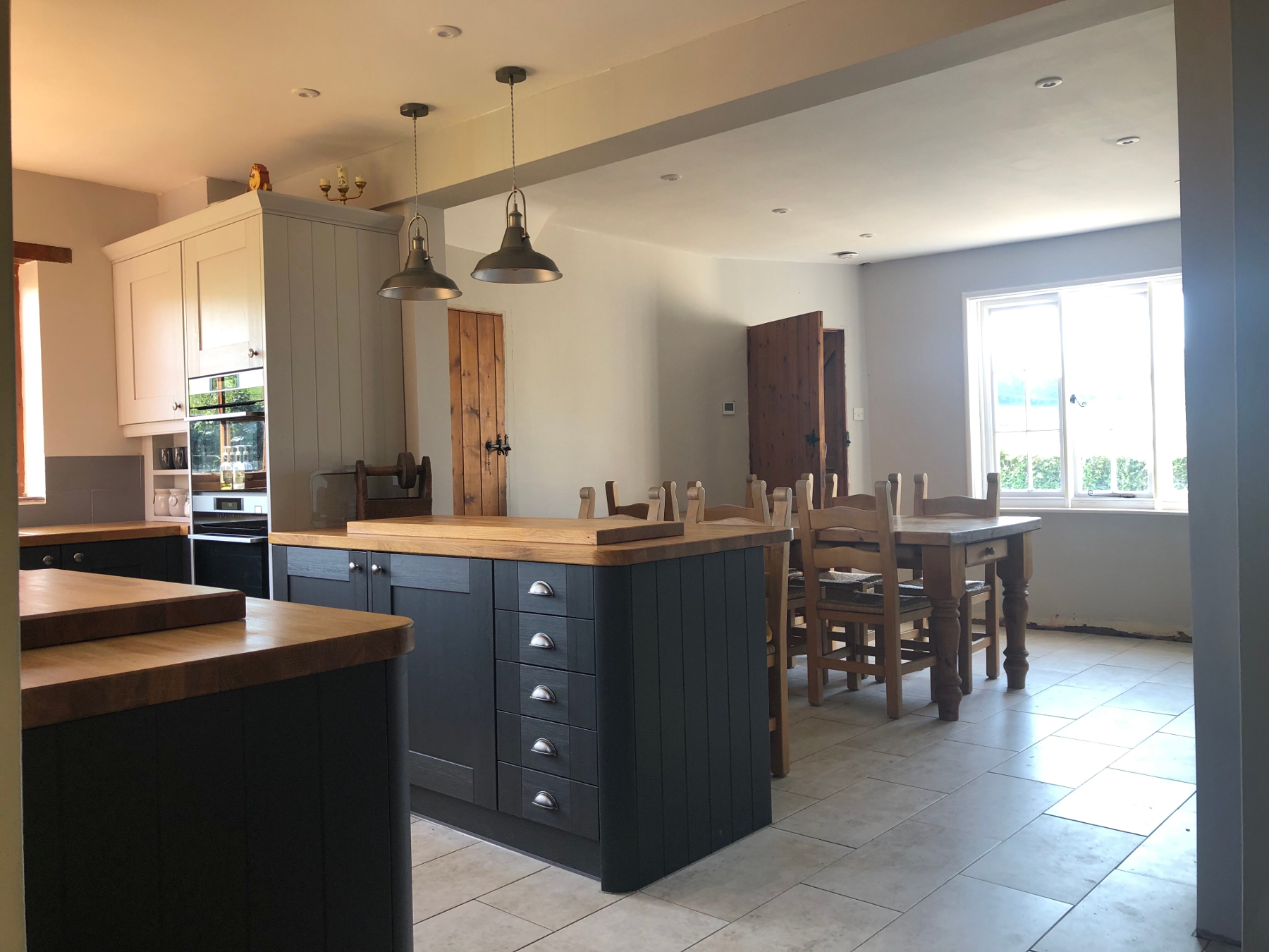 View from the kitchen through to the adjoining dining area