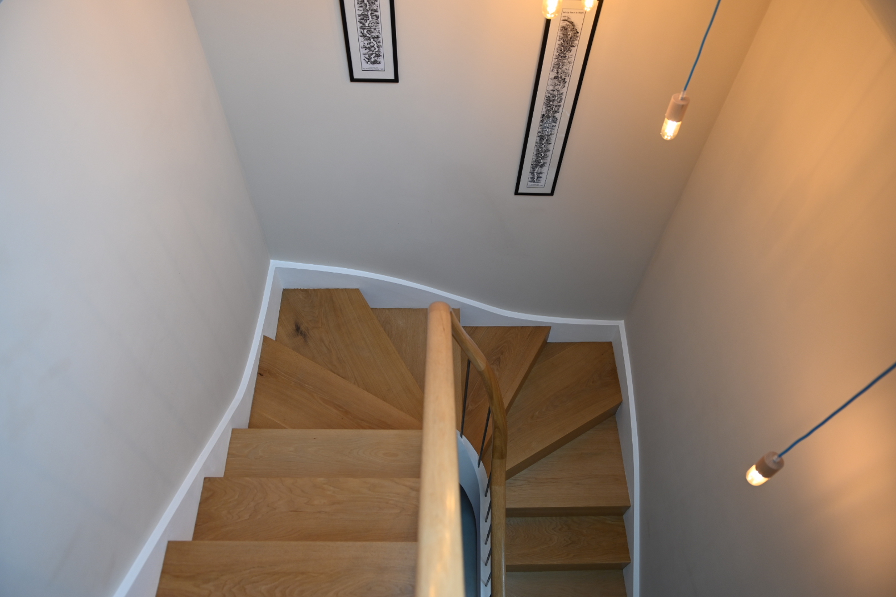 Bespoke staircase installed between ground and first floor