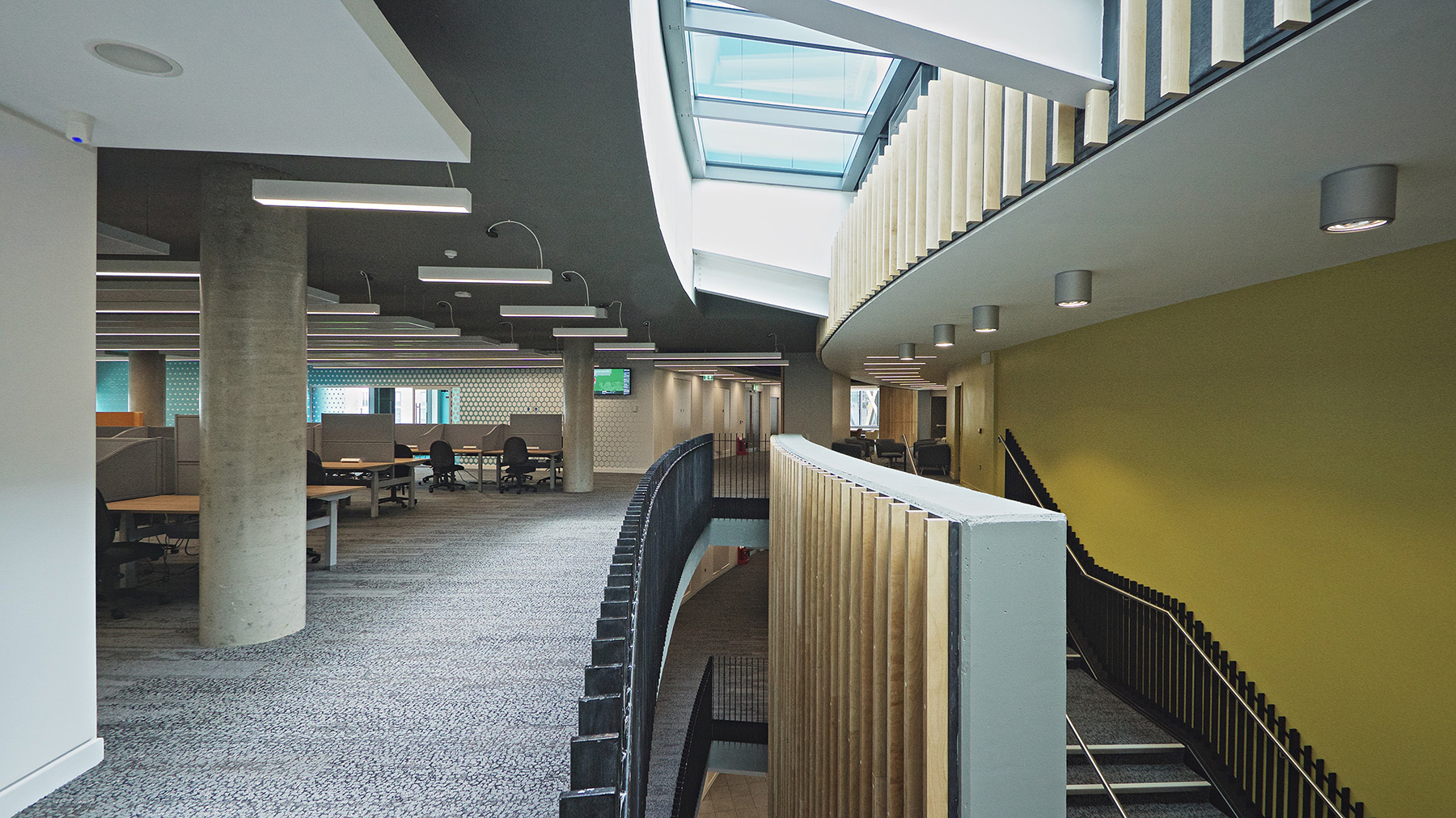 Stairwell with adjacent teaching space