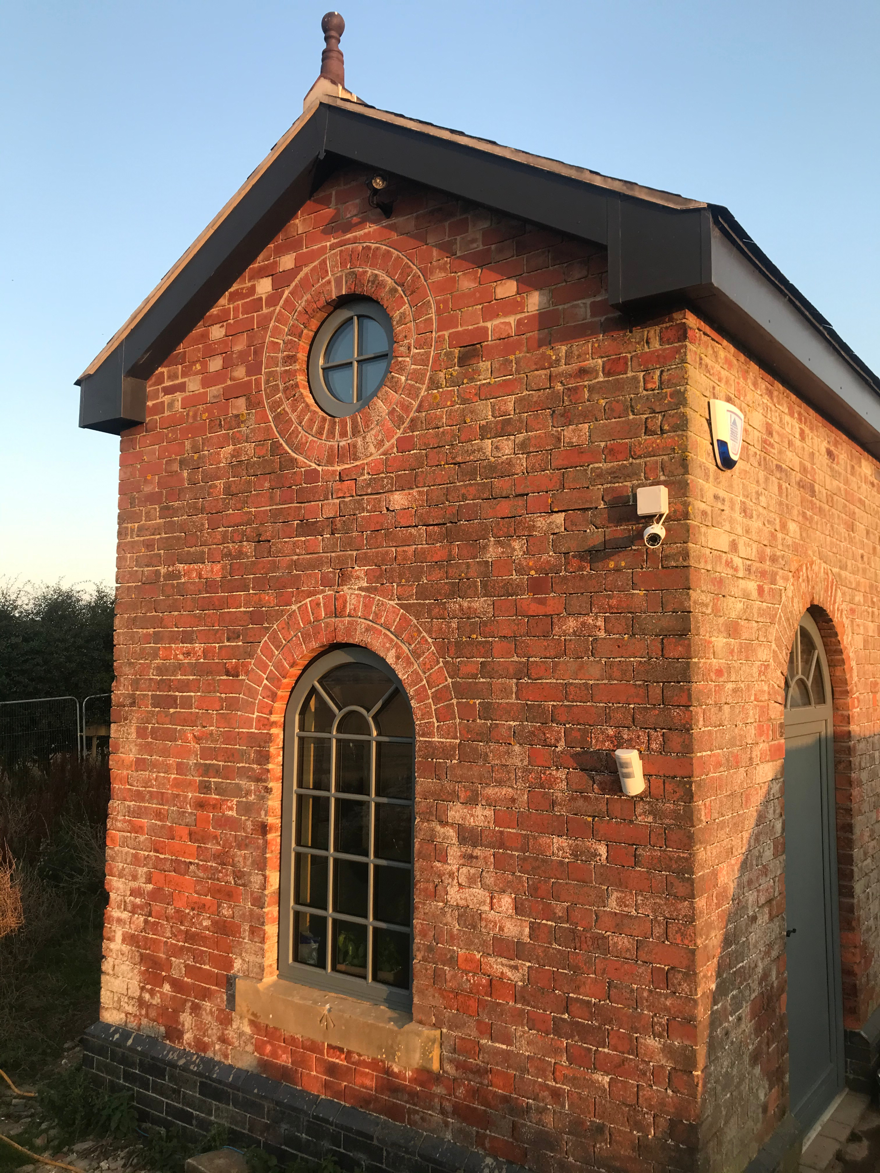 Pump House building following repairs of structural defects and installation of new roof